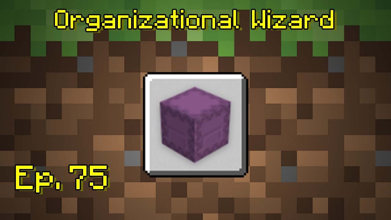 Minecraft Bedrock Achievement Tutorial #75: Organizational Wizard