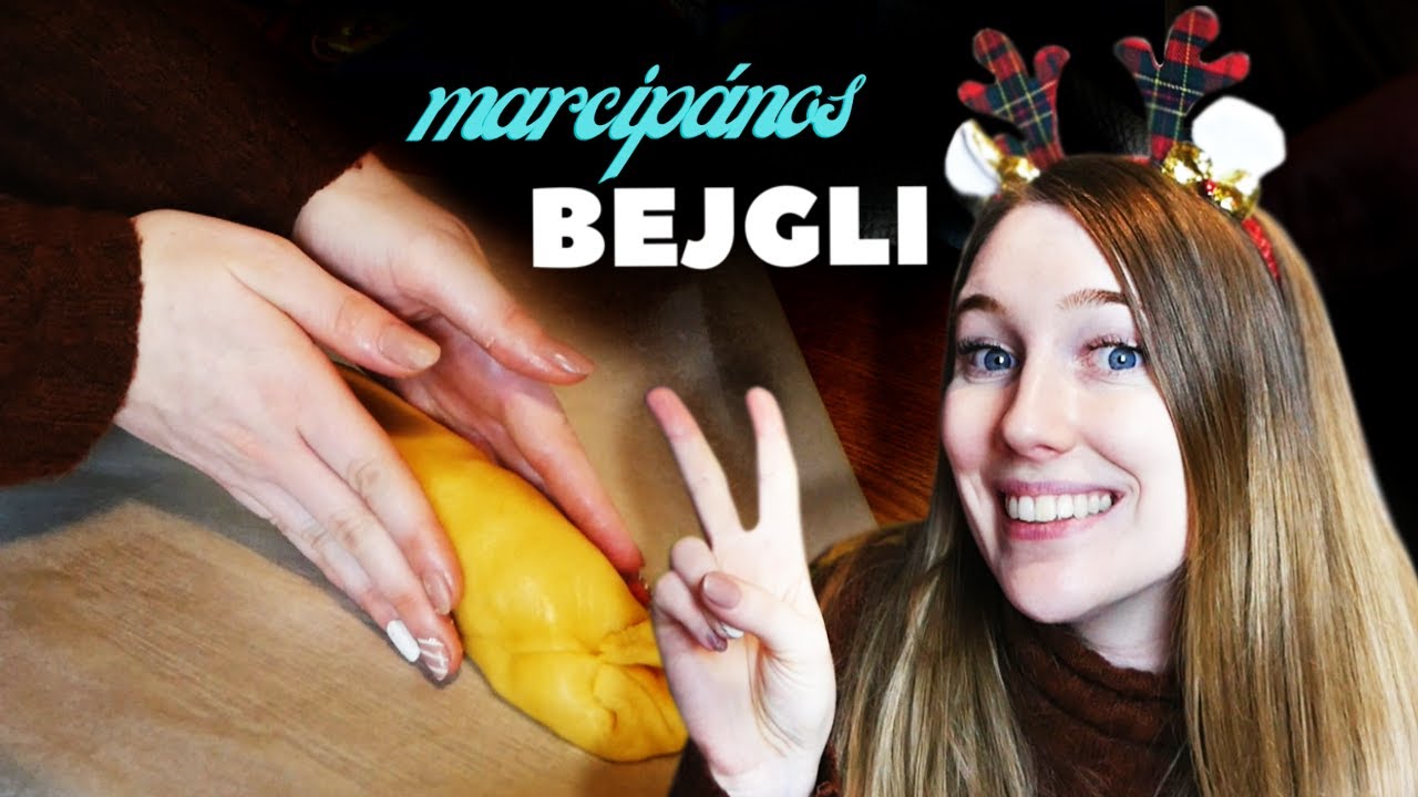 🎄 ÉLETEM ELSŐ MARCIPÁNOS BEJGLIJE! 😍 #sütögetés