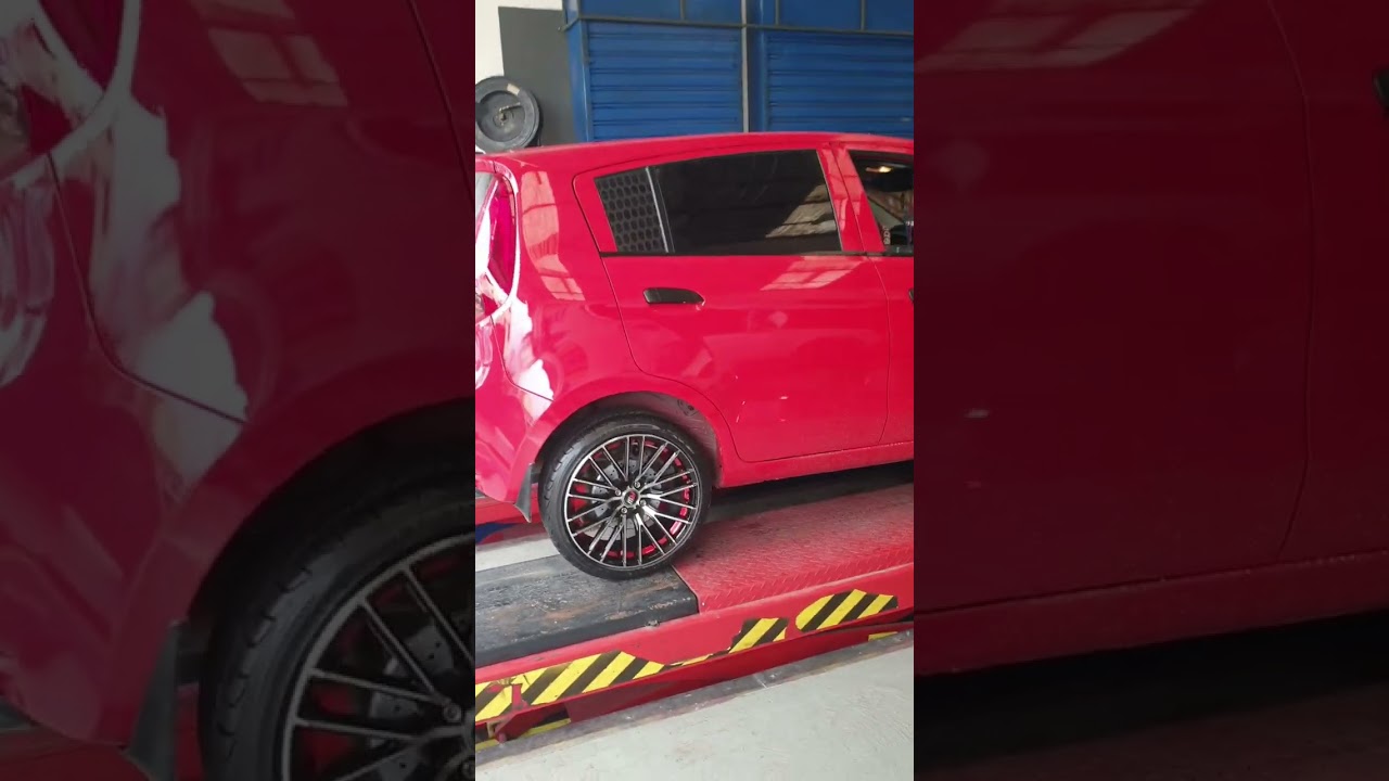 🔥#chevrolet #sail #hatchback🔥 instalando aros #rw 17X8 ➕ #firestone 📸 205/40 R17