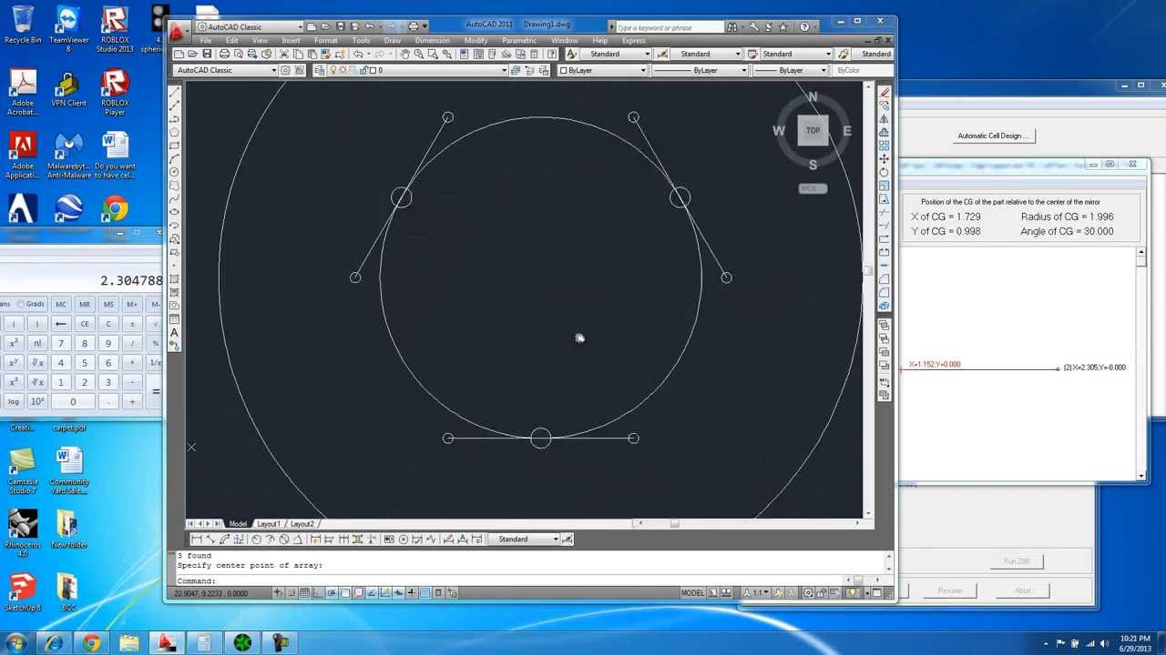 Mirror Cell Design with GUI Plop