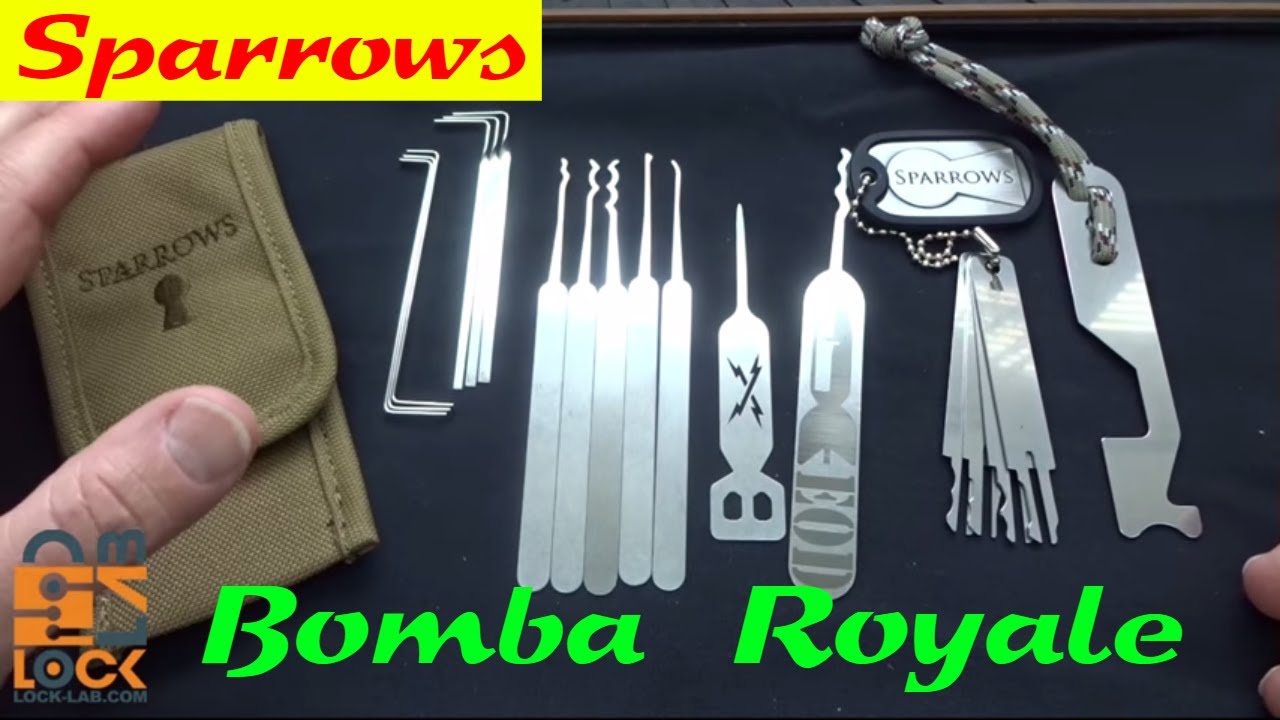 (932) Обзор: Набор отмычек Sparrows BOMBA ROYALE