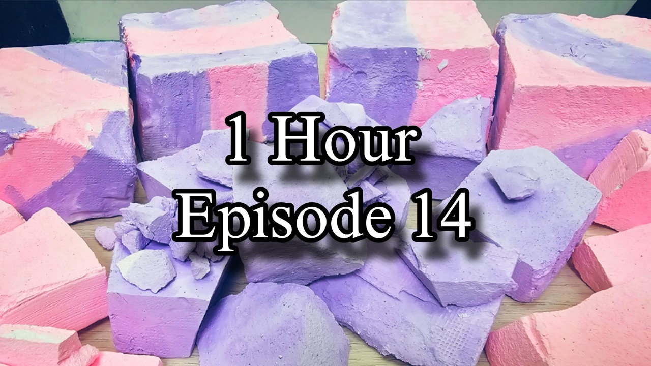 1 Hour Chalk Crushes Episode 14 ASMR Gym Chalk Satisfying Relaxing Sleepaid