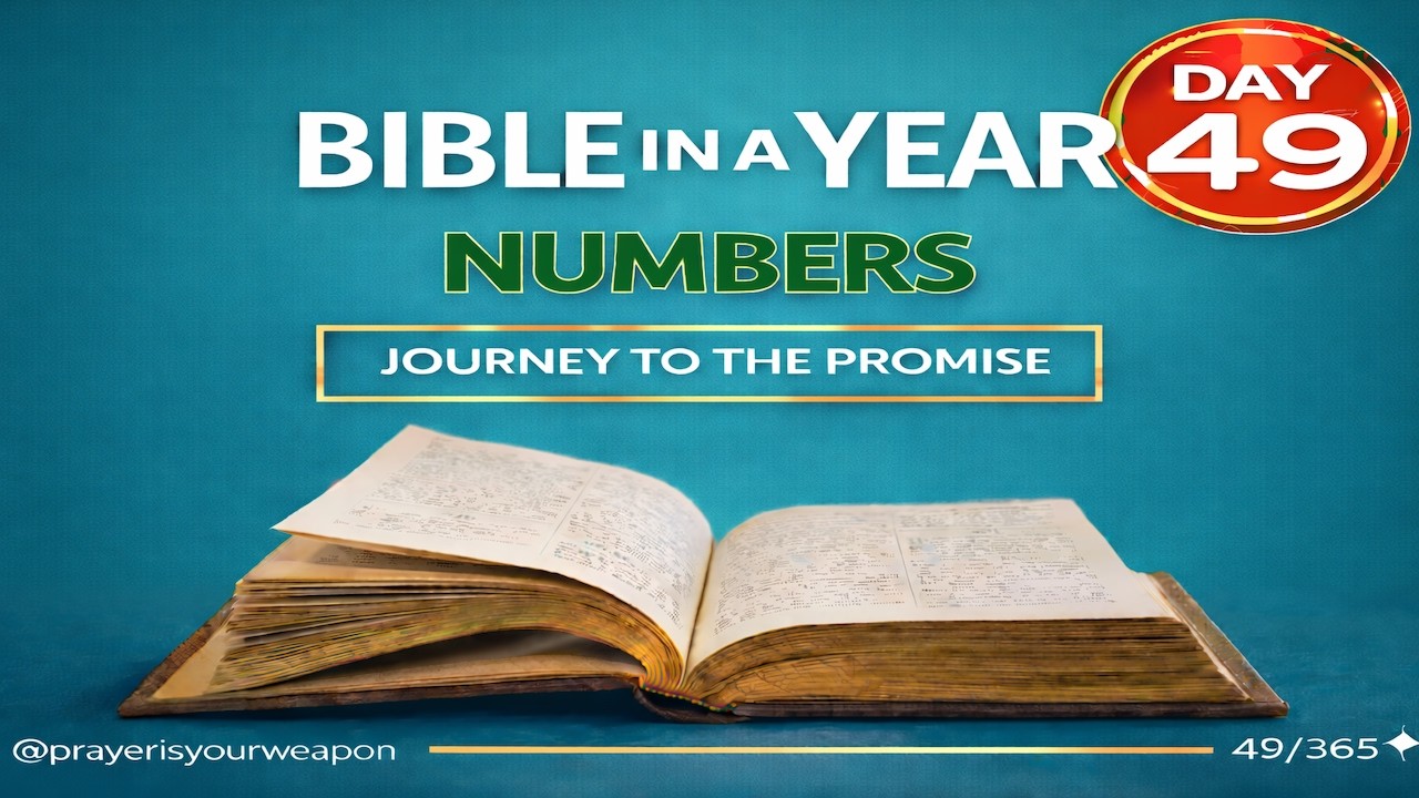 Bible in One Year | Day 49: Numbers 16-18  @Prayerisyourweapon ​