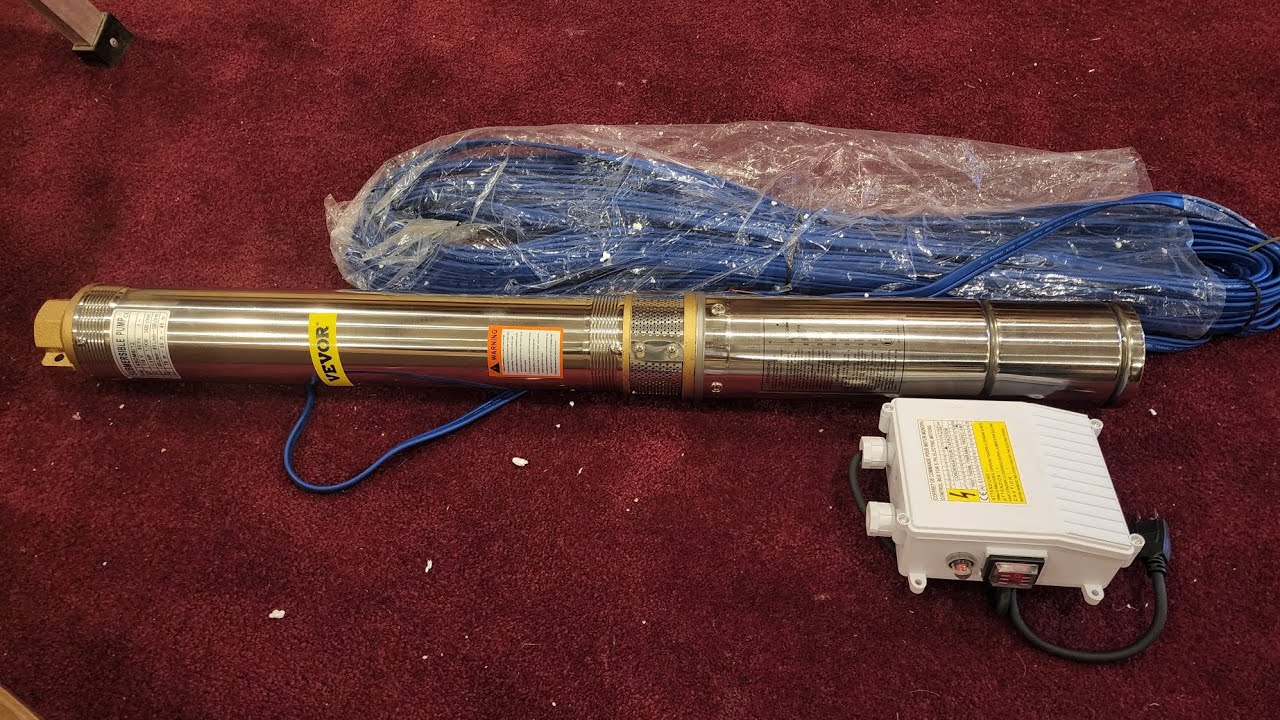 Обзор испытания скважинного насоса Vevor 115v 24GPM.