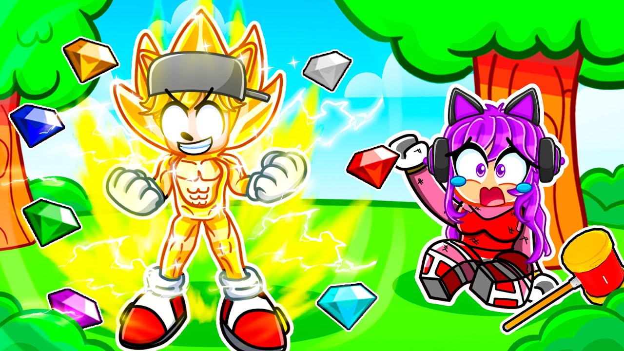 Playing Roblox as a PROTECTIVE Gold Sonic!