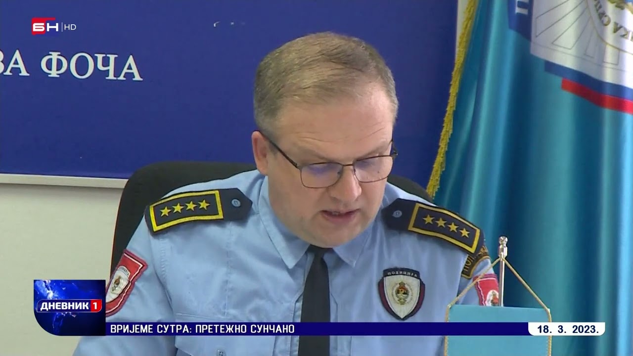Stanje bezbjednosti na području PU Foča za februar je zadovoljavajuće (BN TV 2023) HD