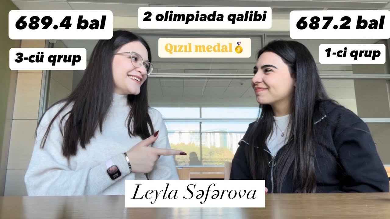 3-cü qruplar üçün tövsiyə videosu (Leyla Səfərova 689.4 bal ilə)