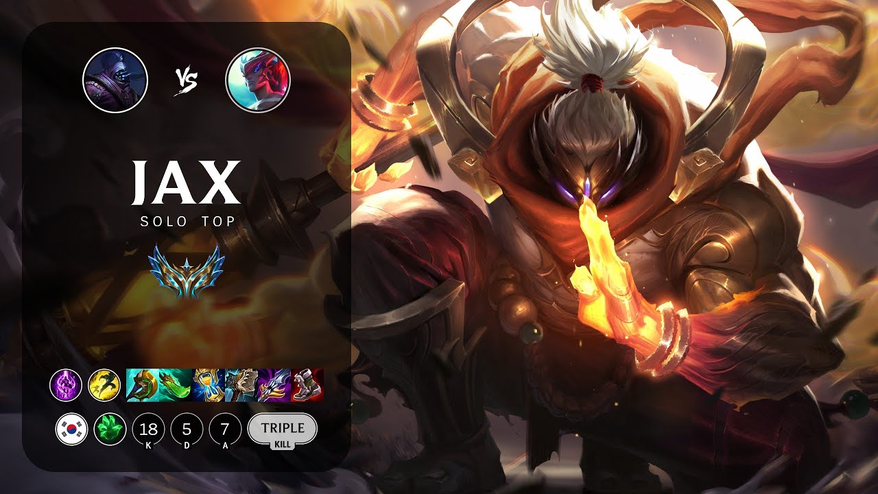 Jax Top vs Yone - KR Challenger Patch 13.24