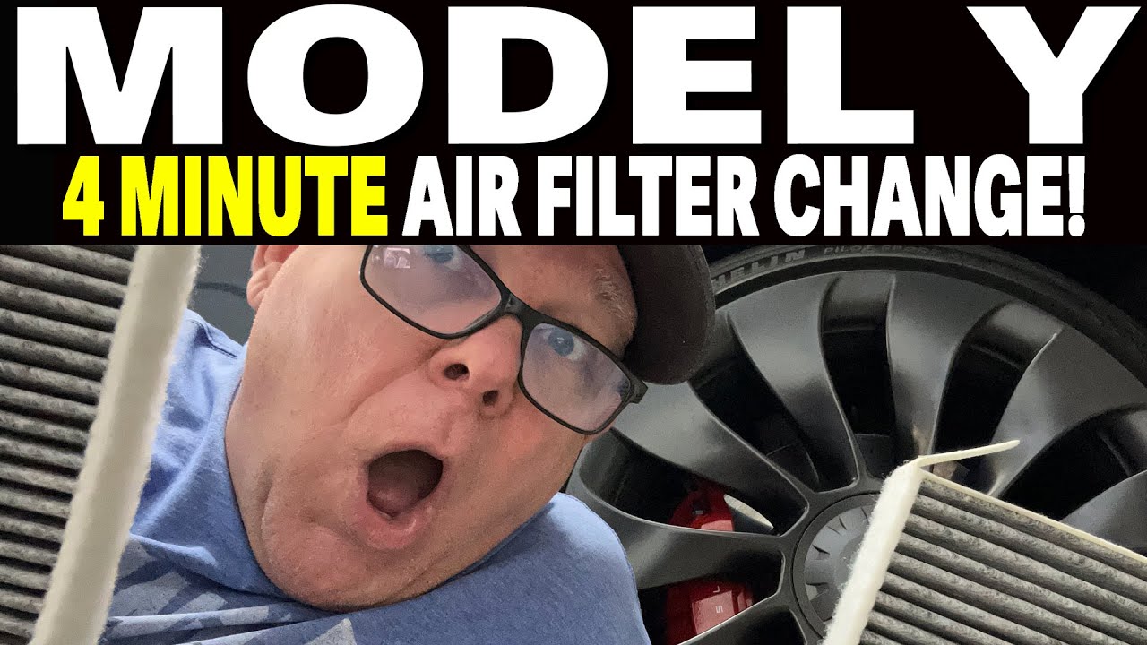 EASY Tesla Model Y Cabin Air Filter Change in 4 Minutes!