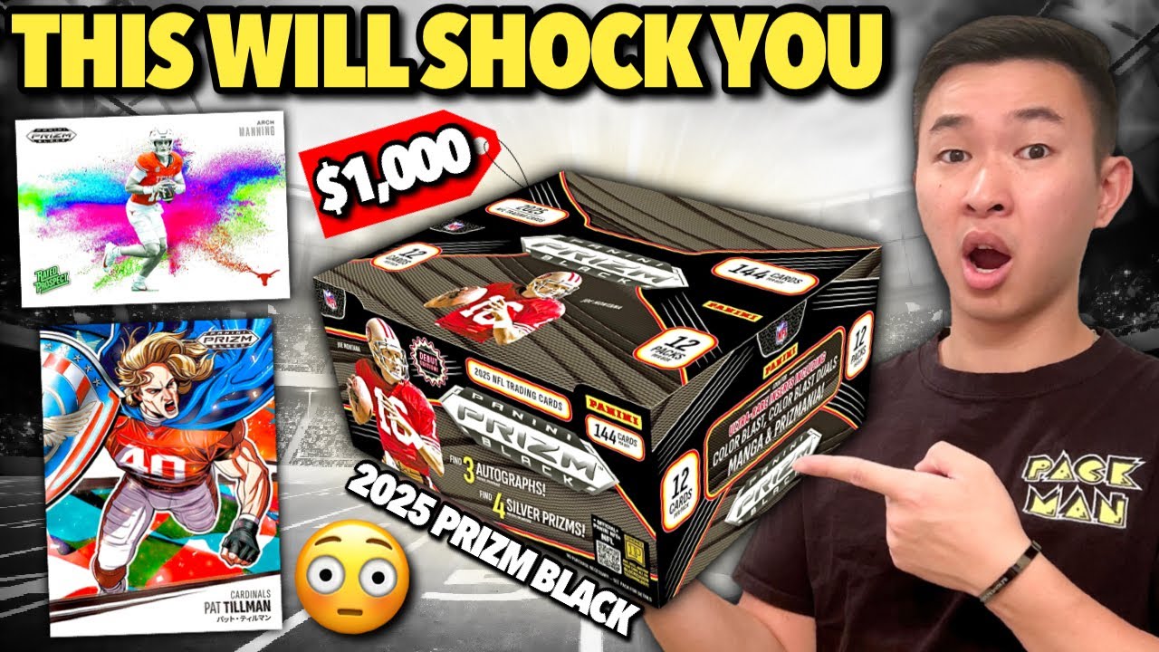 Этот НОВЫЙ НАБОР PRIZM меня ПОТРЯС... 😳 Обзор коллекционного набора Panini Prizm Black NFL Footba...