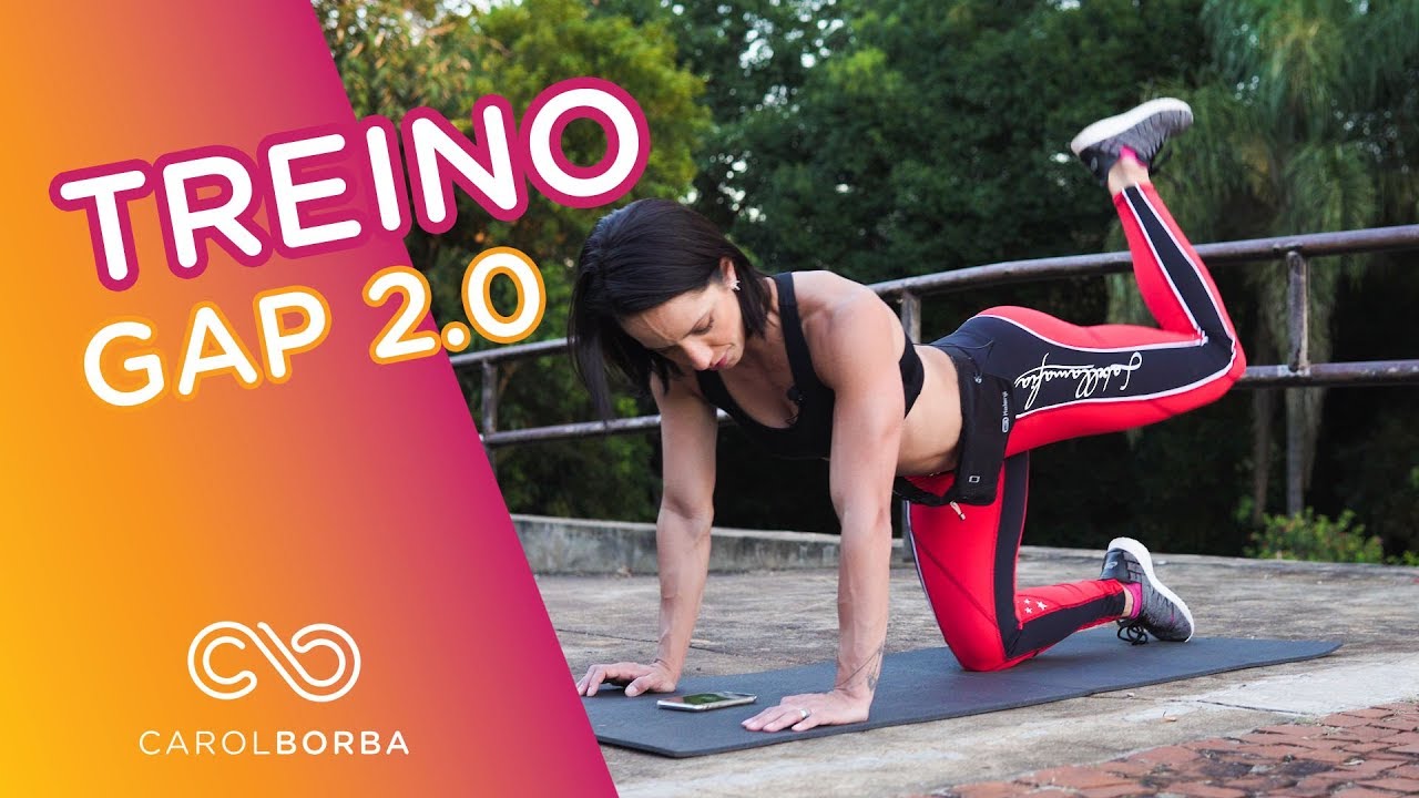 Aula para trabalhar GLÚTEOS, ABDÔMEN E PERNAS - GAP - Super treino 2.0 Carol Borba