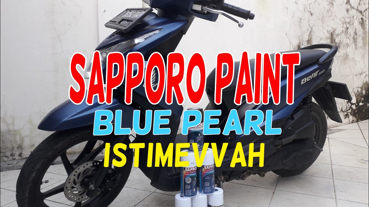 Wow!!!Hasil cat Sapporo spray Blue Pearl