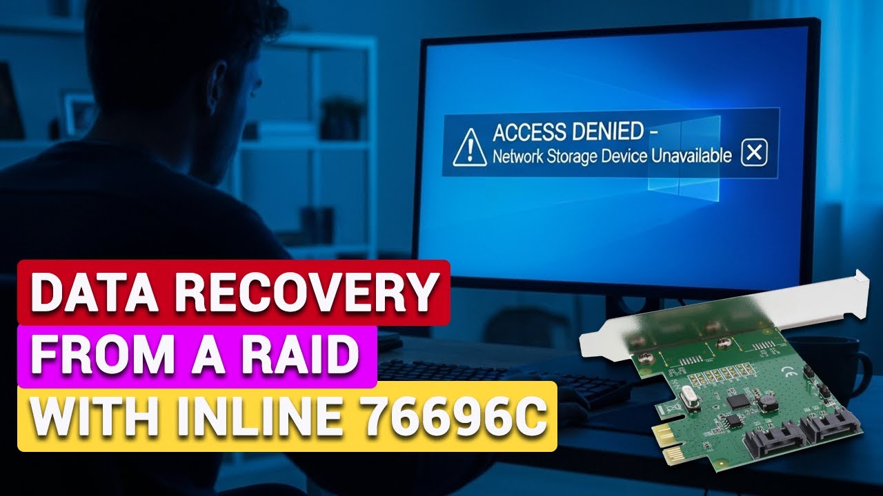 Как восстановить данные с RAID-массива при выходе из строя контроллера InLine 76696C