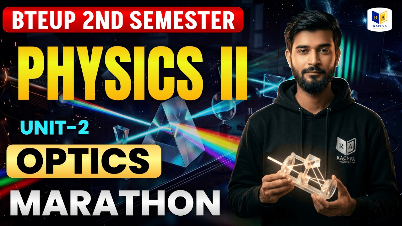🔴Physics 2 | Unit-2 Optics (प्रकाशिकी) | One Shot Marathon | Polytechnic 2nd Semester
