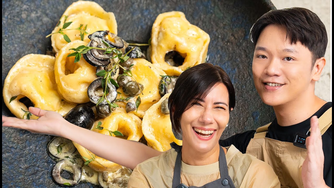 義大利特輯！專pro義大利烹飪老師 Pepe來啦｜手工義大利麵｜鮭魚帽子乳酪餃 Cappellacci｜擀麵棍開工啦