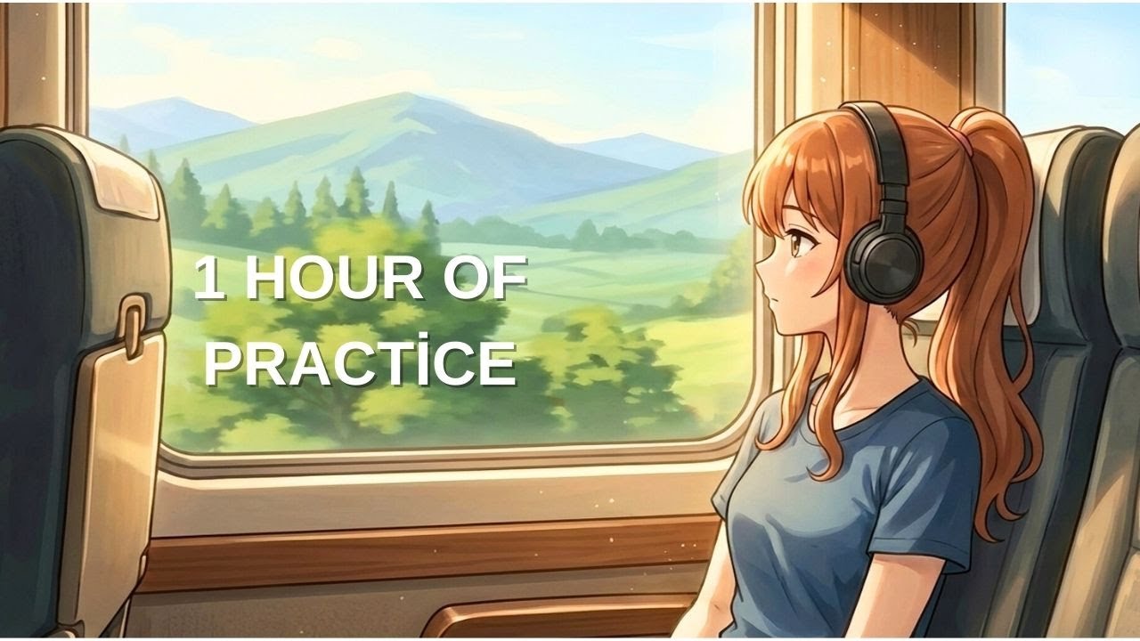 1 Hour Lofi Study Mix | Traveling with Elara by Train – Calm Focus Ambience