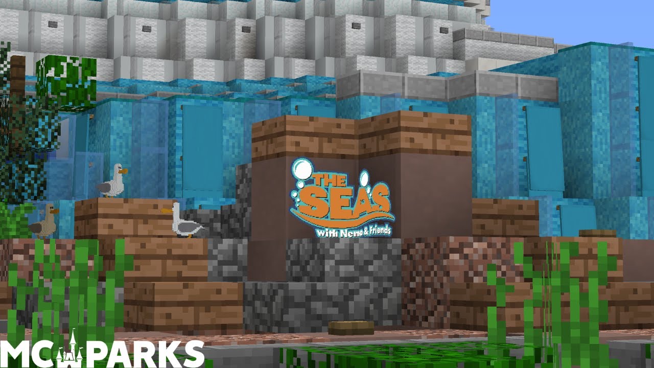 'The Seas with Nemo & Friends' (MCParks Minecraft Recreation)