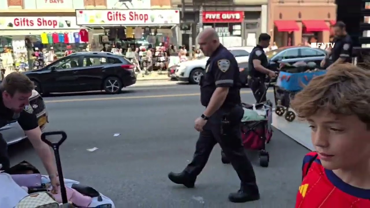 Рейд полиции на Кэнал-стрит: борьба с продажей подделок и погоня NYPD в Нью-Йорке