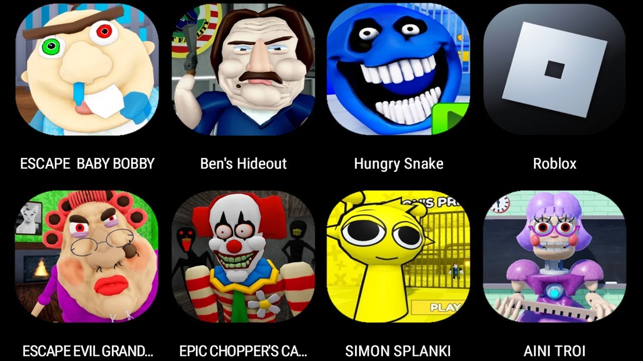 Escape Baby Bobby Daycare,BEN'S HIDEOUT ESCAPE,🐍 HUNGRY SNAKE PRISON,ESCAPE EVIL GRANDMA...