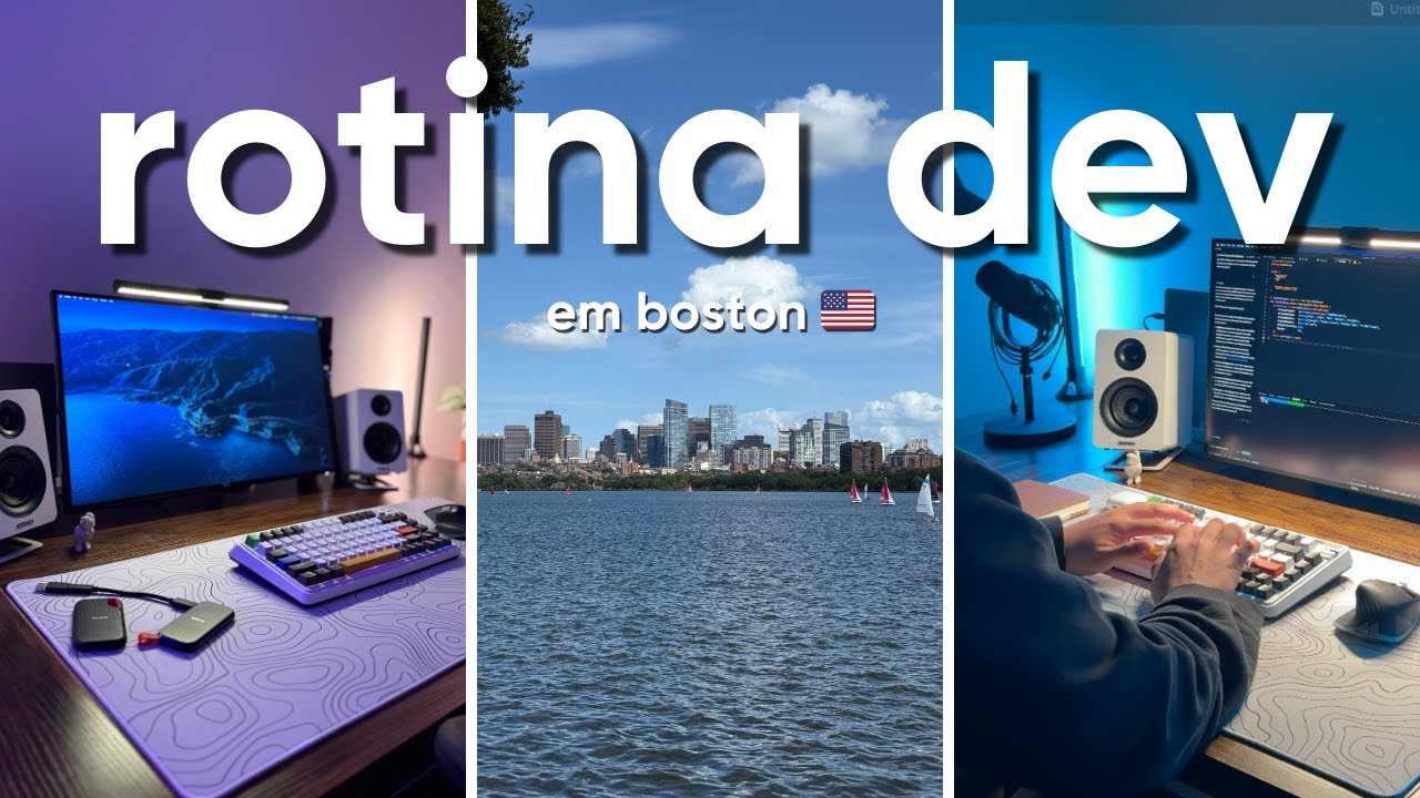 rotina dev em boston 🇺🇸 | evoluindo com aws, voando o drone, voltando as origens