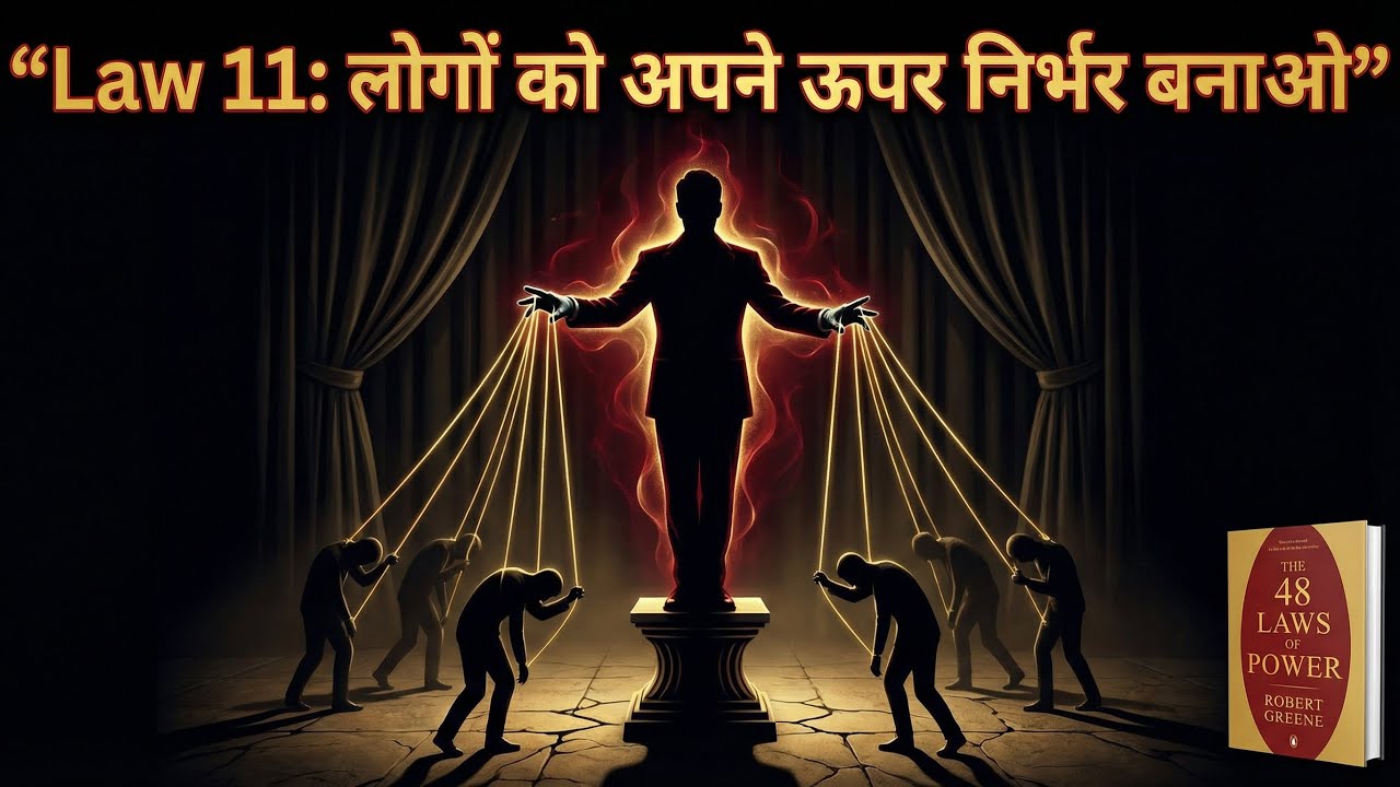 48 Laws of Power Law 11 Explained in Hindi | दूसरों को अपने ऊपर निर्भर बनाओ | Robert Greene Book 