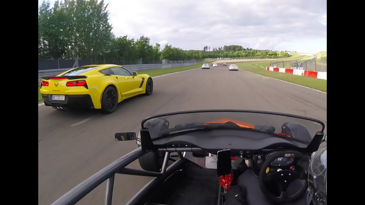 Supercharged Ariel Atom on the Nurburgring GP Sprint circuit