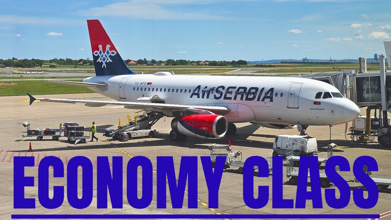 Обзор экономики Air Serbia на рейсах Лондон-Белград | Airbus A319-100