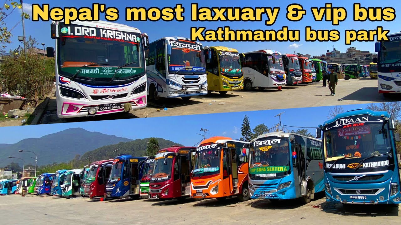 All night buses spotting from Kathmandu bus park
