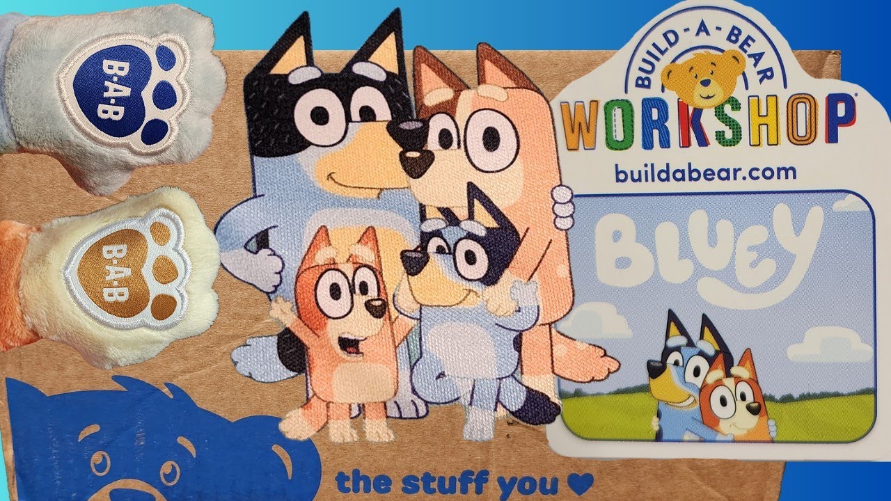 Unboxing the Entire Build A Bear Workshop Bluey Collection Adult Collector Toy Review