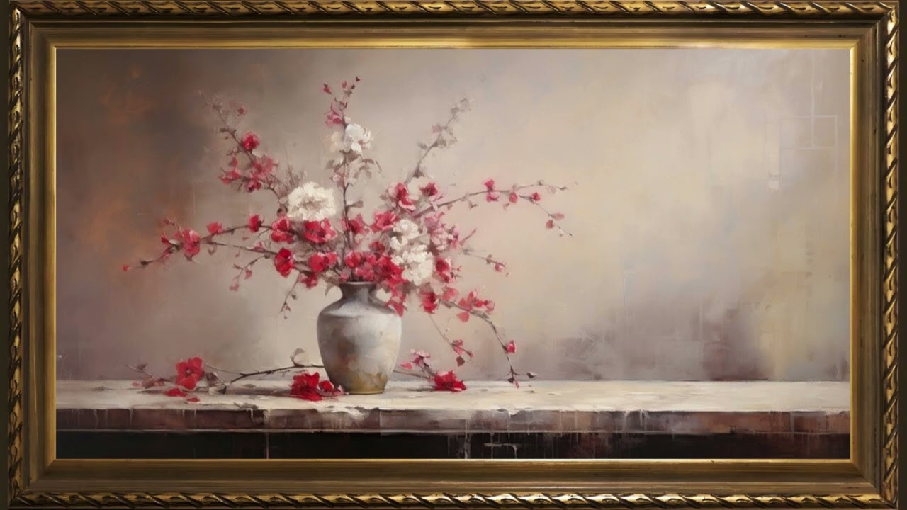 SWEET BLOOMS | FRAMED TV ART WALLPAPER SCREENSAVER BACKGROUND | 2 HRS