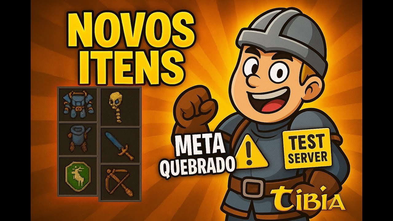 NOVAS ARMAS DO TIBIA! Buffs absurdos, perks inéditos e itens de level 450+! (Test Server)
