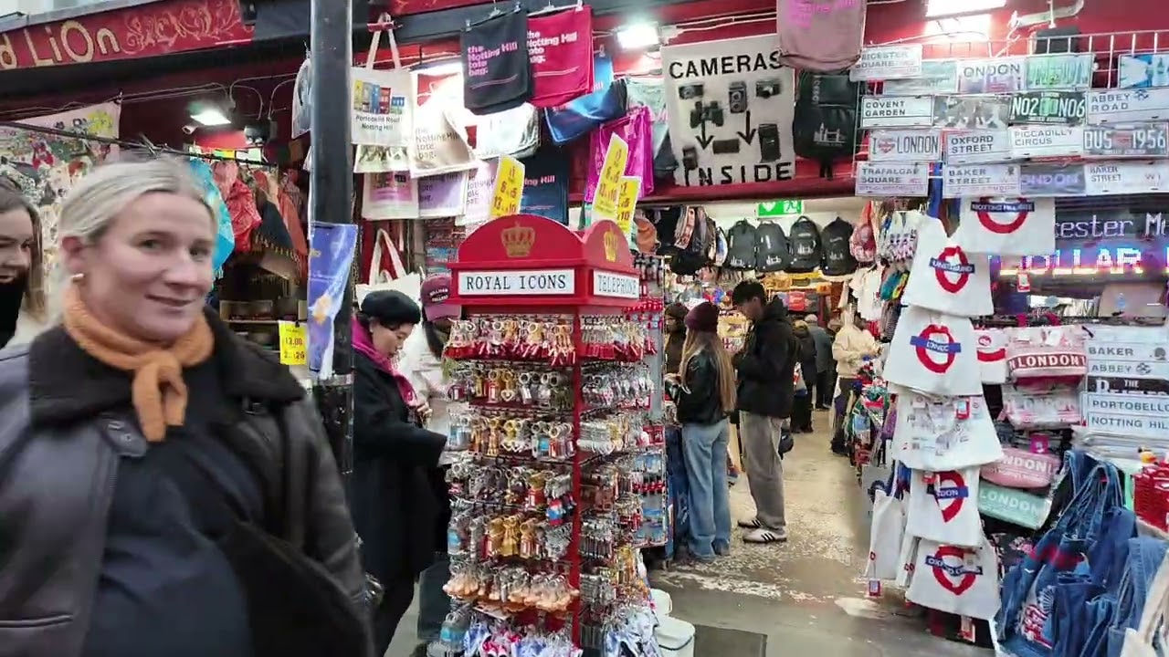 PORTOBELLO Road Market LONDON 2026 4K January Walking.