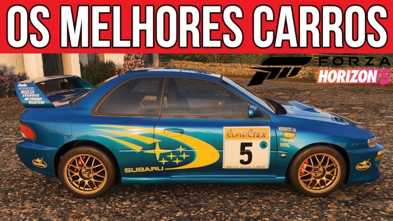 OS MELHORES CARROS DO FORZA HORIZON 5 PARA CORRIDAS DE RALLY