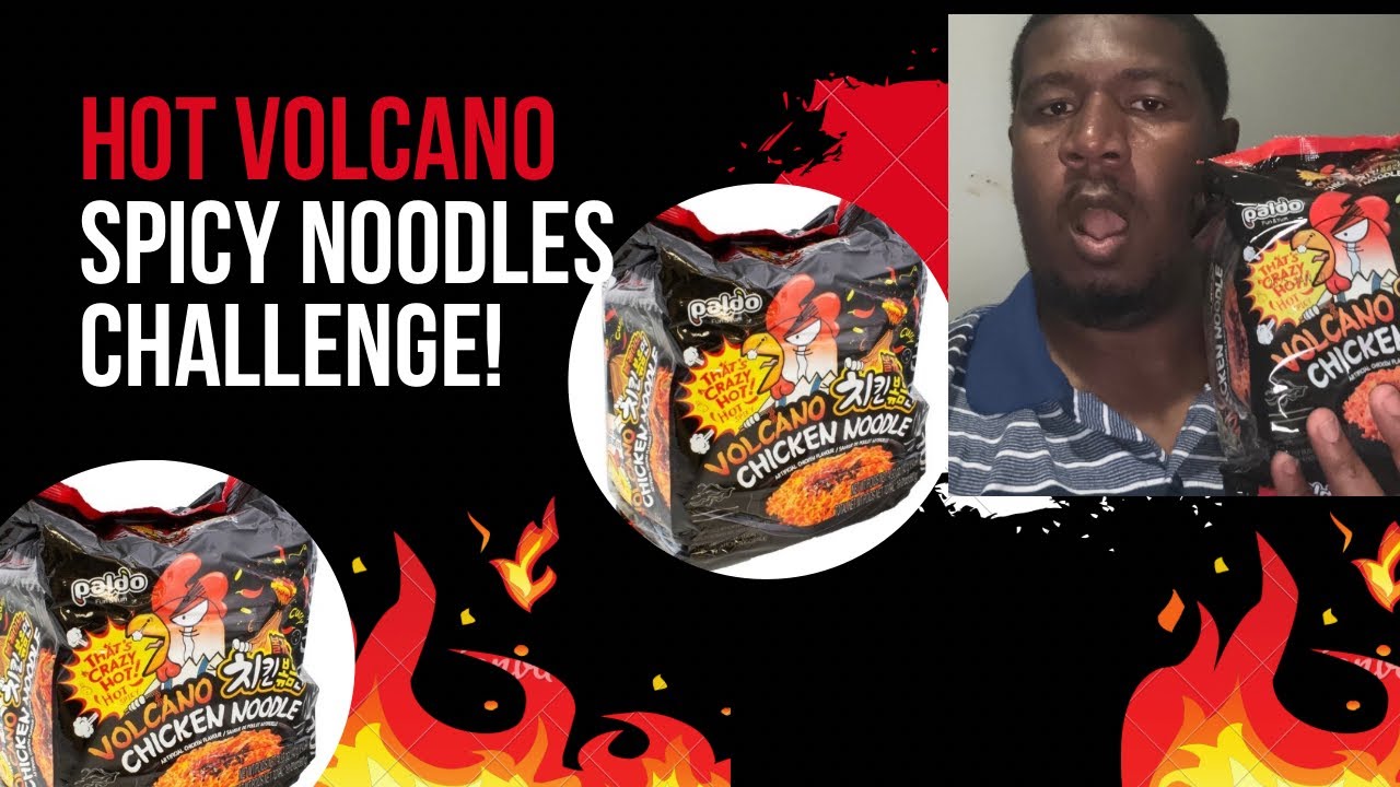HOT VOLCANO SPICY NOODLE CHALLENGE 🥵🔥