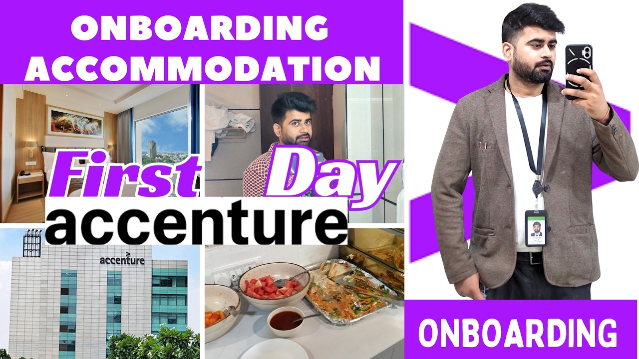 Accenture Day 1 Experience  13 Days Free Hotel 🏨  Food, Room Tour & Onboarding Freshers