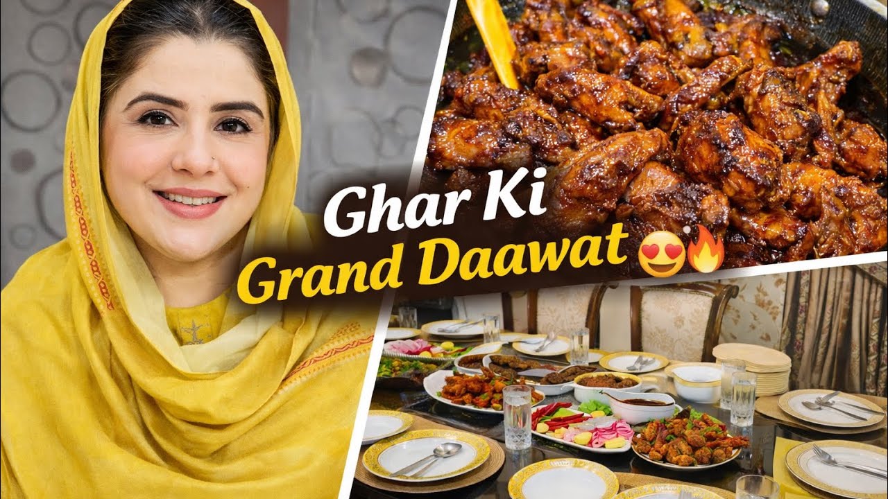 Subah Se Daawat Ki Tayari! Pasanday & Spicy BBQ Wings 😍#recipe @Afshanyasirvlog 