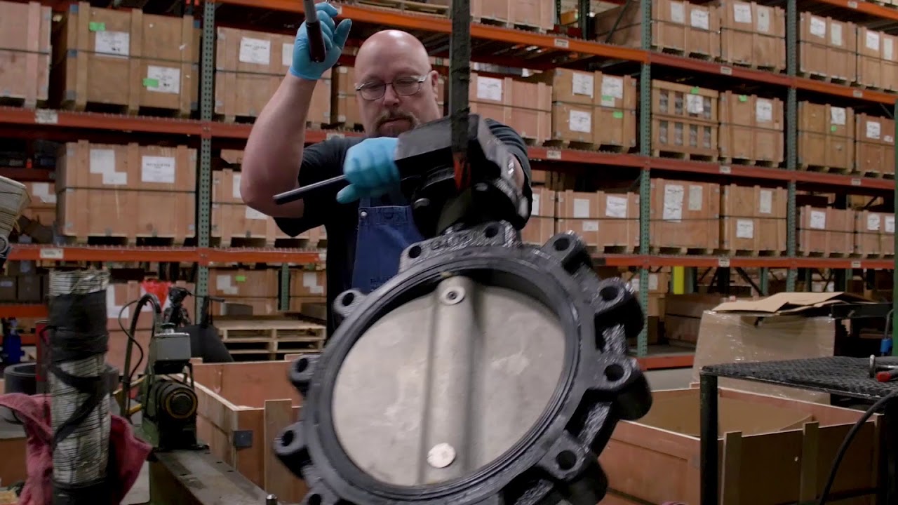 Milwaukee Valve Company Large Butterfly Valve Assembly and Testing