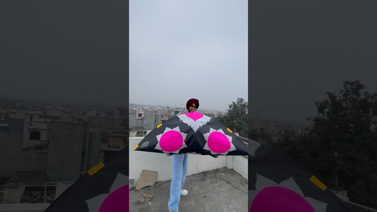 Kite flying On Makar Sankranti 2024 In Amritsar😱🪁 #kiteflying #patangbazi #makarsankranti