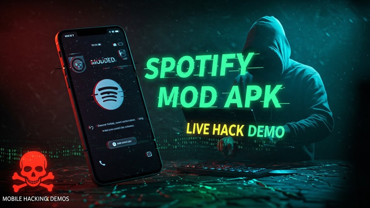 Spotify Mod APK LIVE Hack Demo 😱| Mobile Hacking Awareness