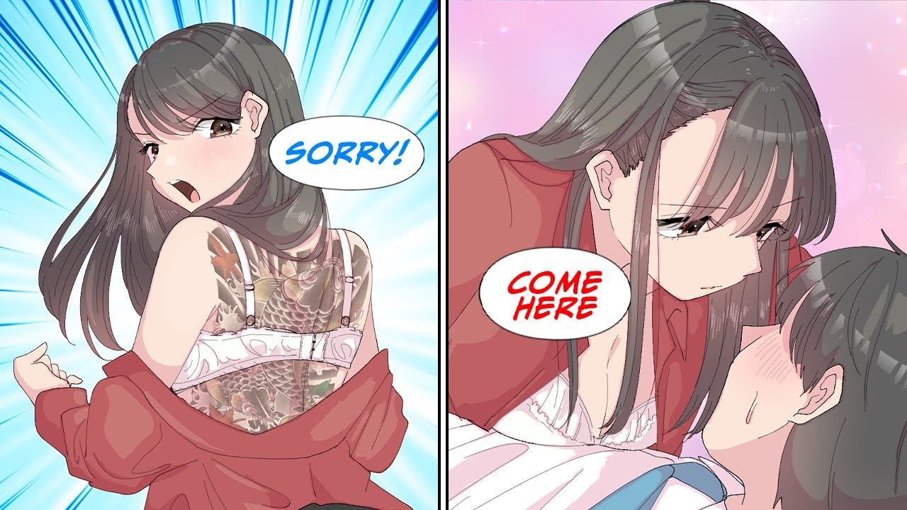 [Manga Dub] Walked in on this Yakuza boss while she was changing… But then… [RomCom]