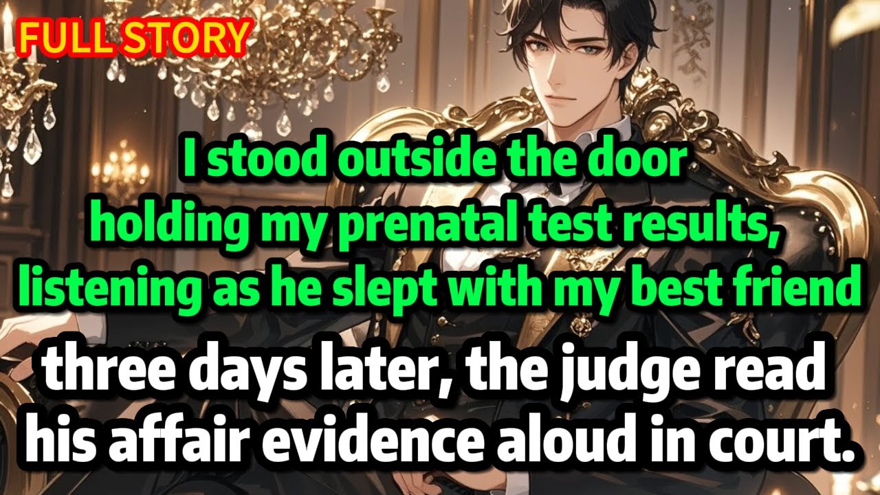 I stood outside the door holding my prenatal test results, listening as he slept with my best friend