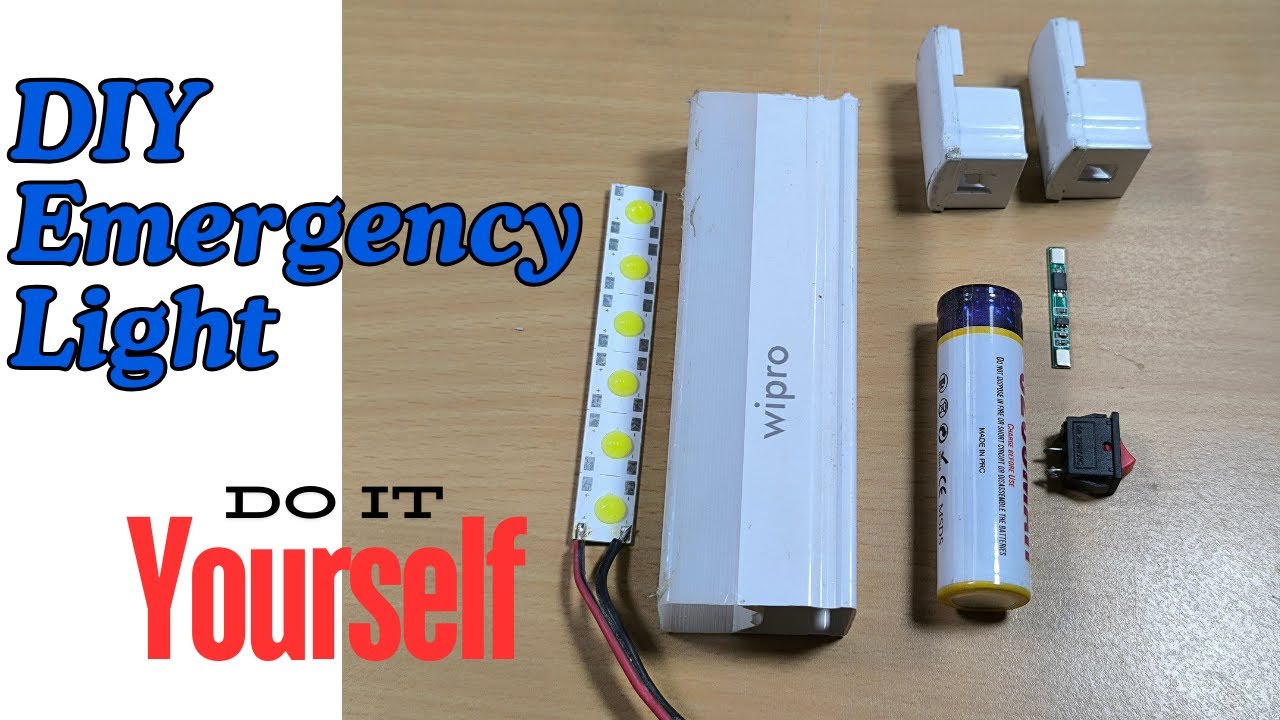 DIY Emergency Light | COB LED Light | Rechargeable Emergency Light | #ledlights #diy