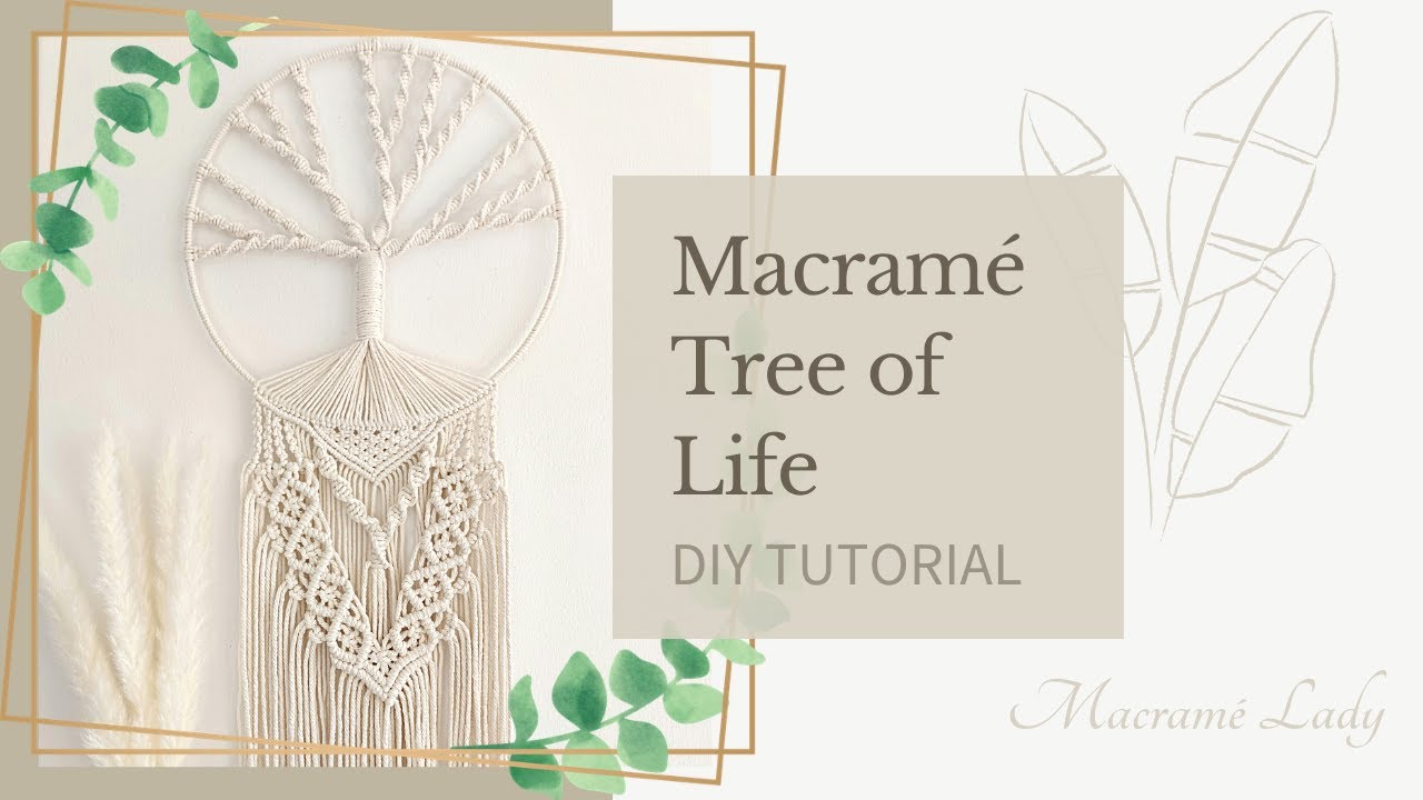 Macramé Tree of Life DIY Step by Step Tutorial | Hayat Ağacı Makrome Yapılışı