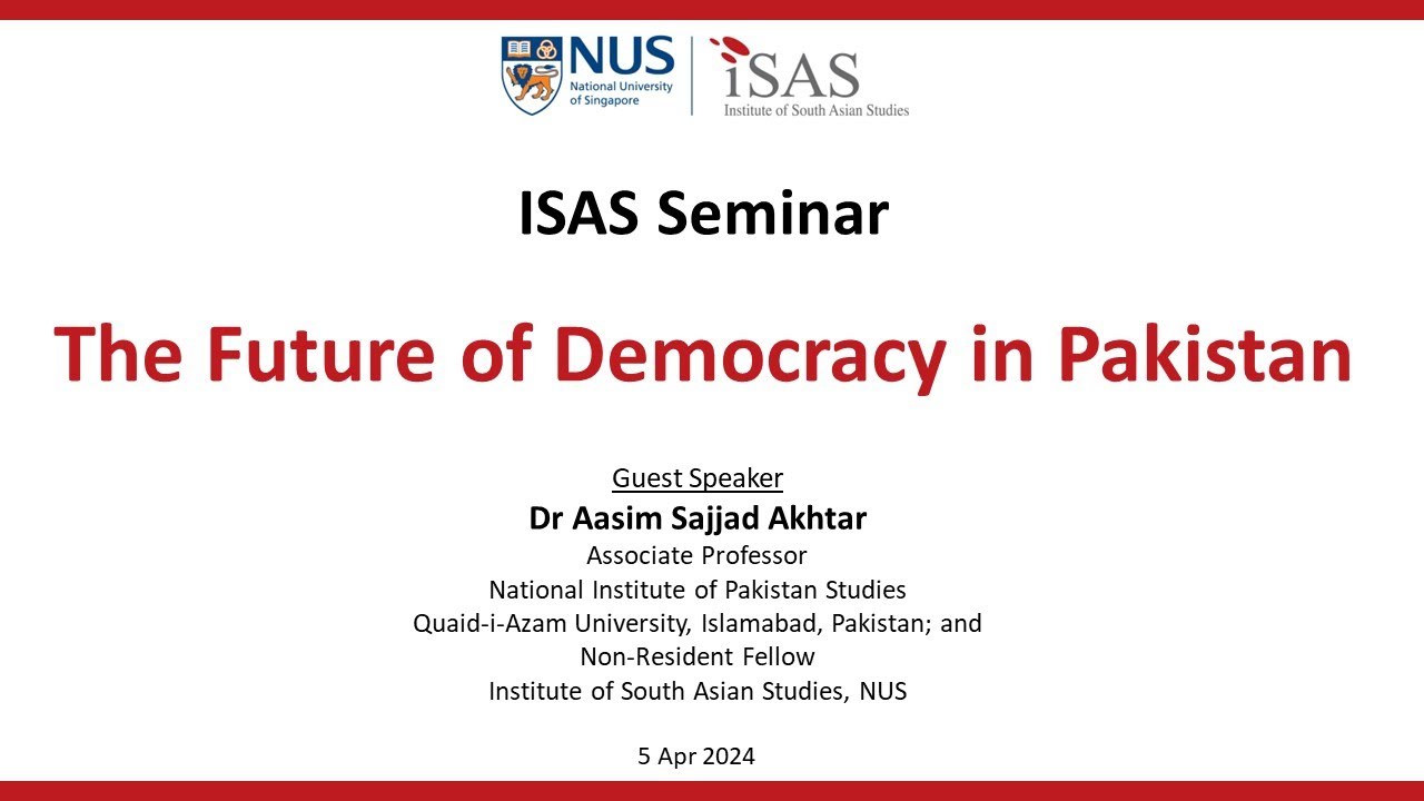 The Future of Democracy in Pakistan