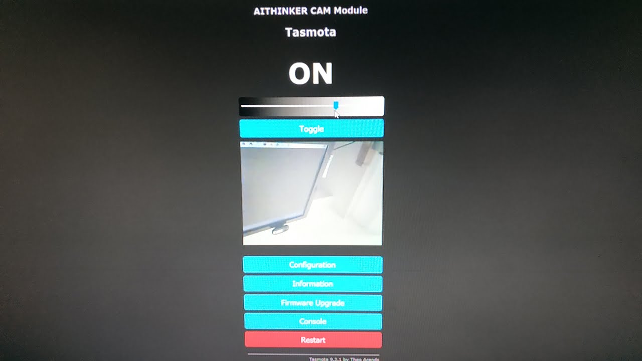 ESP32 CAM sous Tasmota
