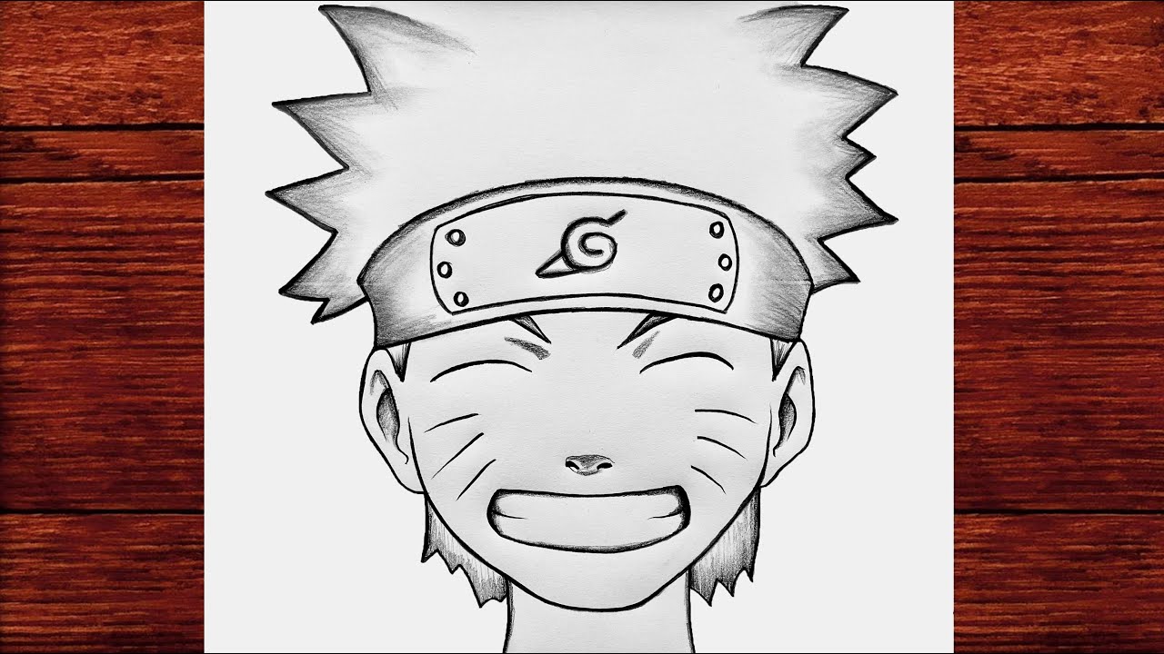 How to draw Naruto Uzumaki character - How to draw anime step by step - Naruto anime çizimi kolay