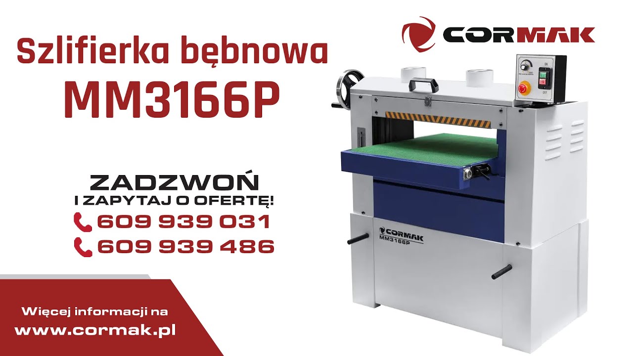 Szlifierka szerokotaśmowa CORMAK MM3166P