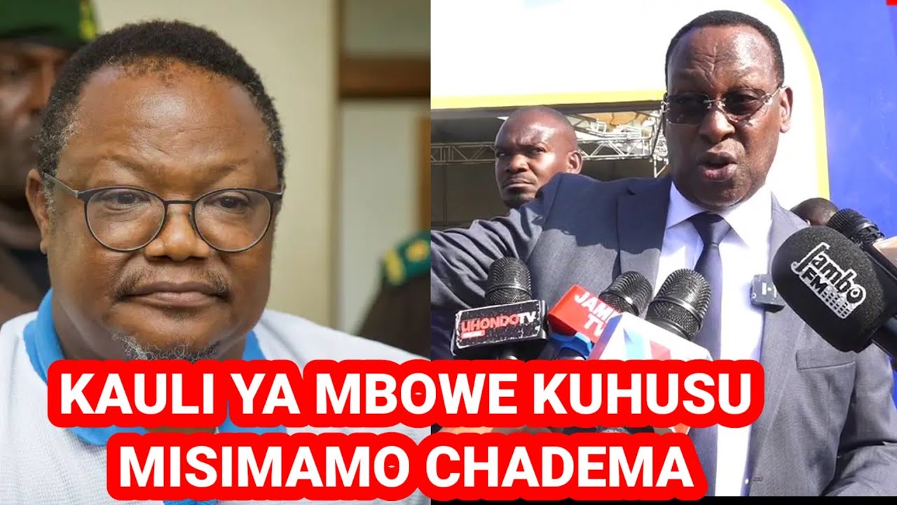 MBOWE AFUNGUKA KWA MARA YA KWANZA KUHUSU NO REFORMS NO ELECTION, ATOA KAULI NZITO