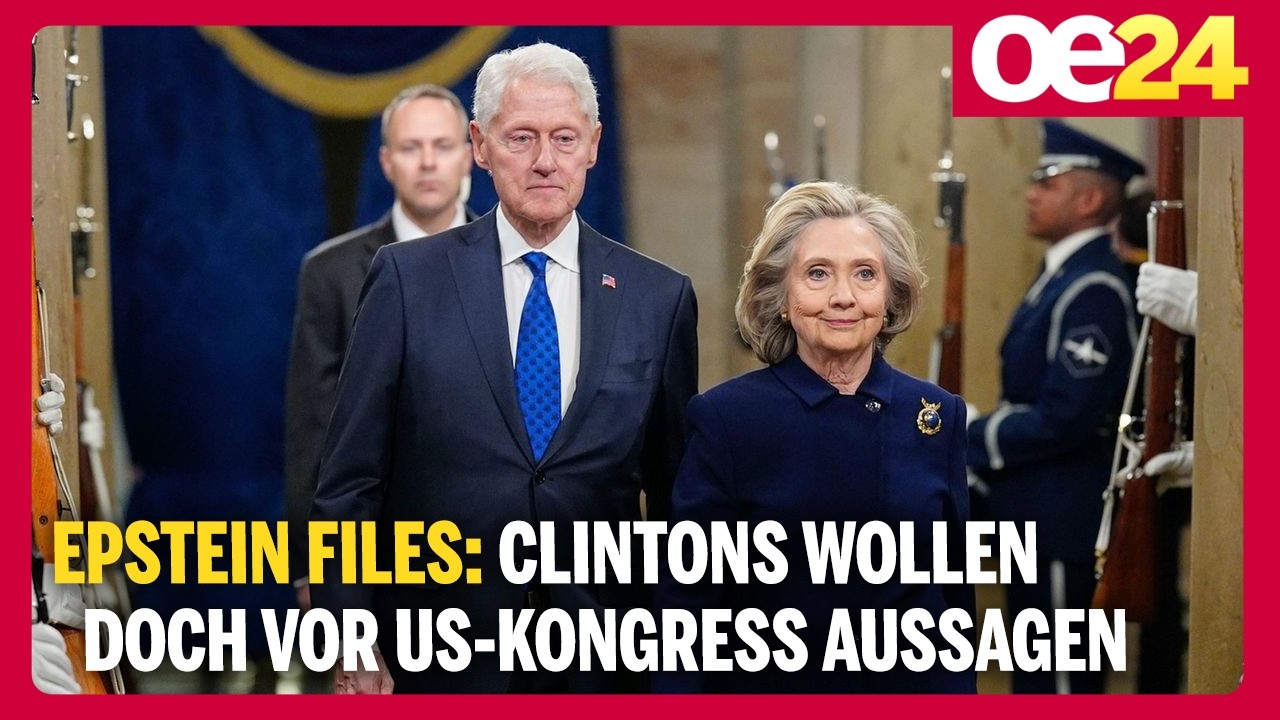 Epstein Files: Clintons wollen doch vor US-Kongress aussagen