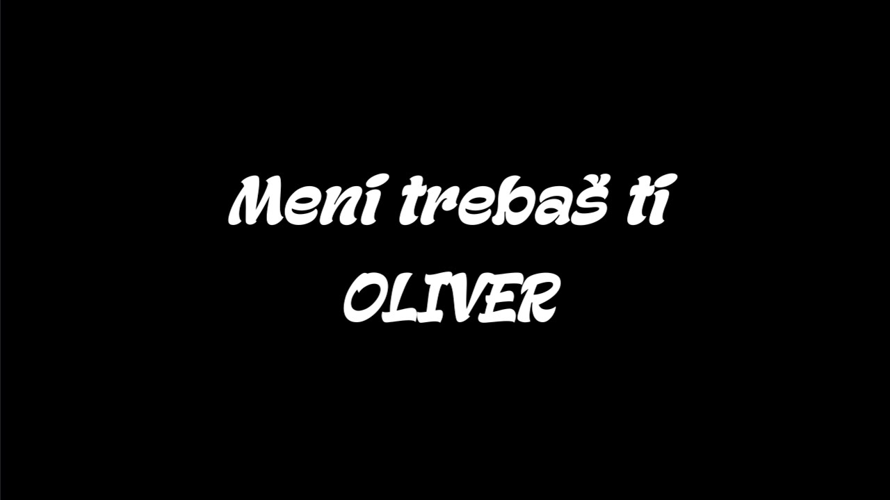 Meni trebaš ti - OLIVER [cover/fingerstyle/instrumental/tekst]